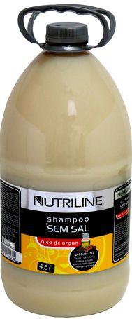 Shampoo Sem Sal Óleo de Argan 4,6L - Nutriline