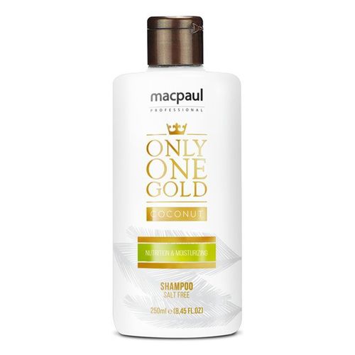 Shampoo Sem Sal Only One Gold Coconut 250ml Macpaul
