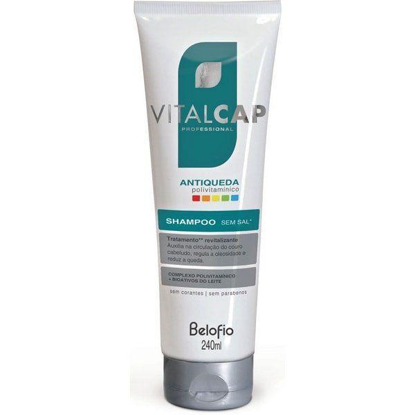Shampoo (sem Sal) VITALCAP Antiqueda Polivitamínico - 240ml - Vitalcap - Belofio