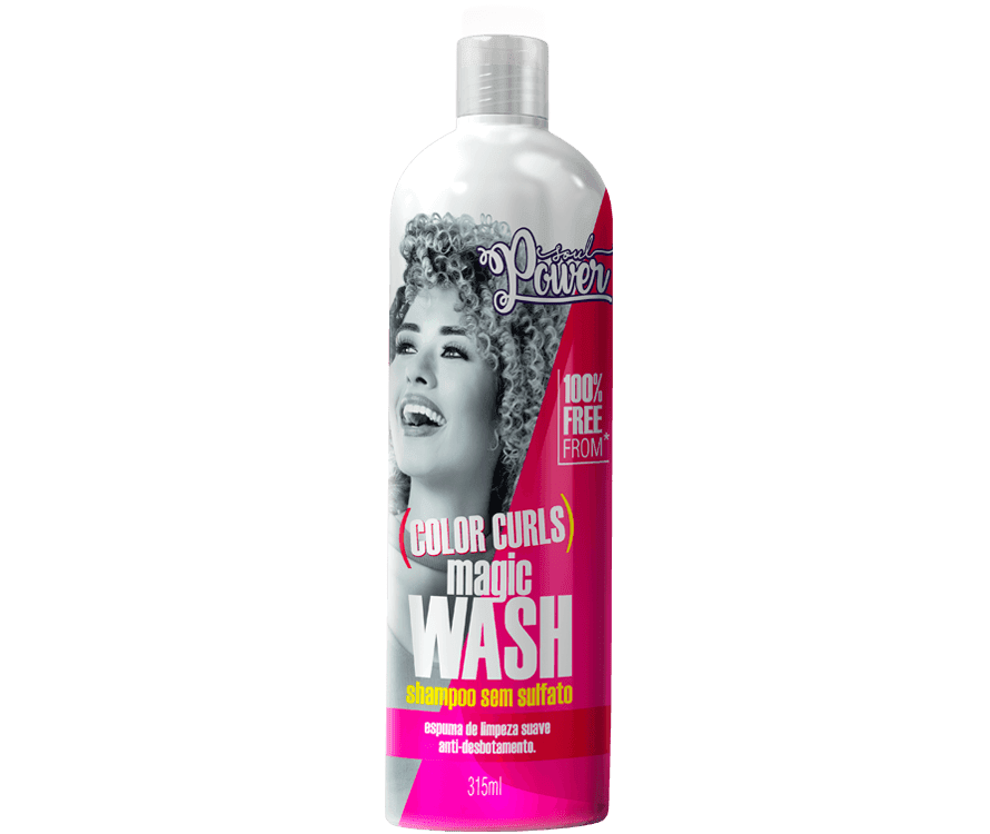 Shampoo Sem Sulfato Color Curls Magic Wash Soul Power 315Ml