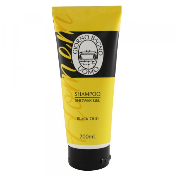 Shampoo Shower Gel Giorno Uomo Black Oud Amarelo - 200ml - Giorno Bagno