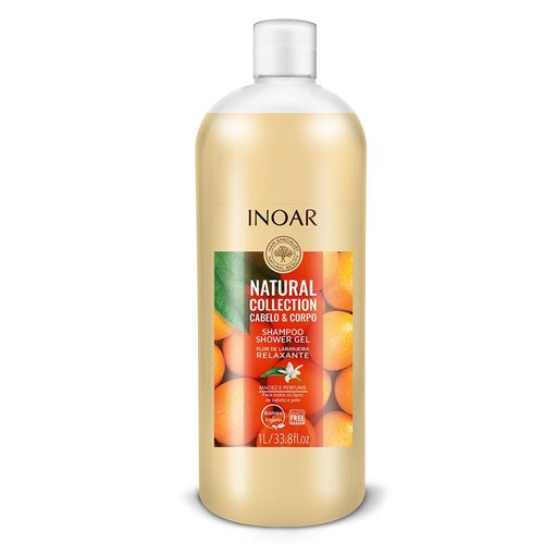 Shampoo Shower Gel Inoar Natural Cabelo e Corpo - 1l