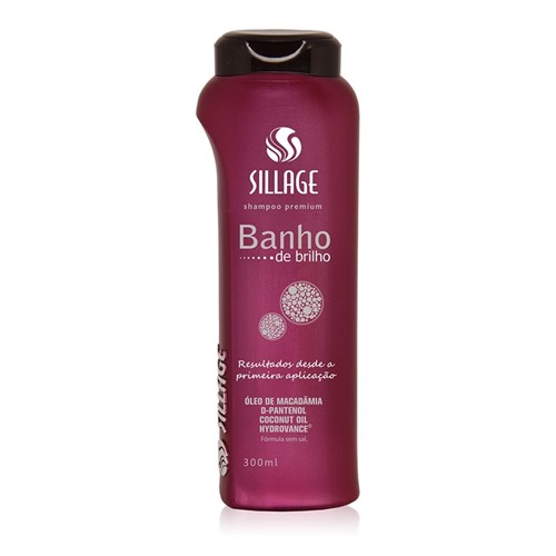 Shampoo Sillage Premium Banho de Brilho 300ml