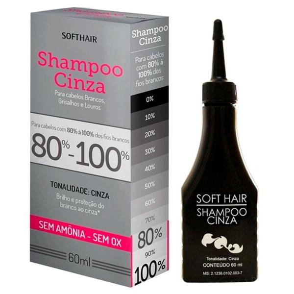 Shampoo Soft Hair Cinza New 60ml
