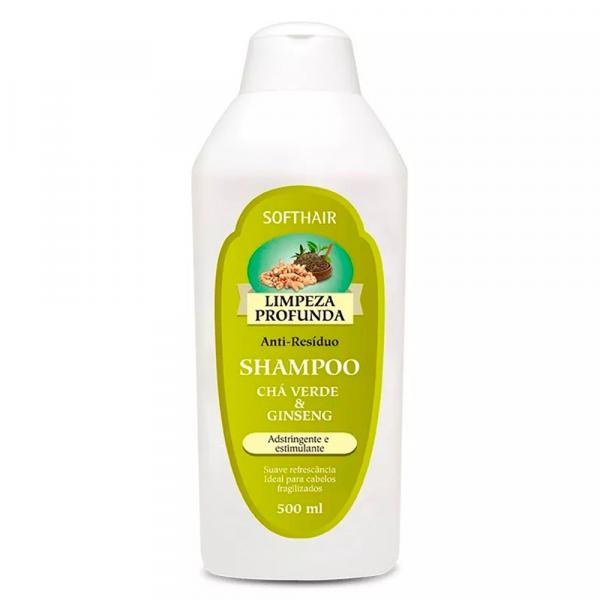 Shampoo Soft Hair Limpeza Profunda Chá Verde e Ginseng 500ml