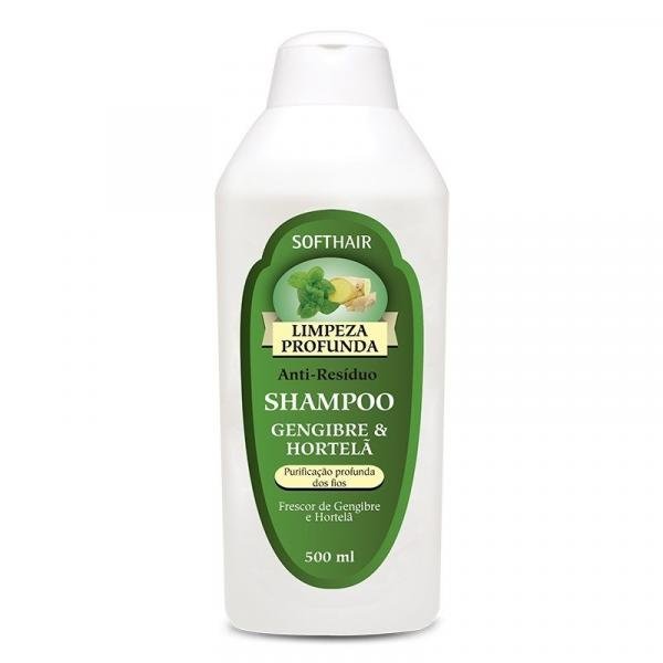 Shampoo Soft Hair Limpeza Profunda Gengibre e Hortelã 500ml