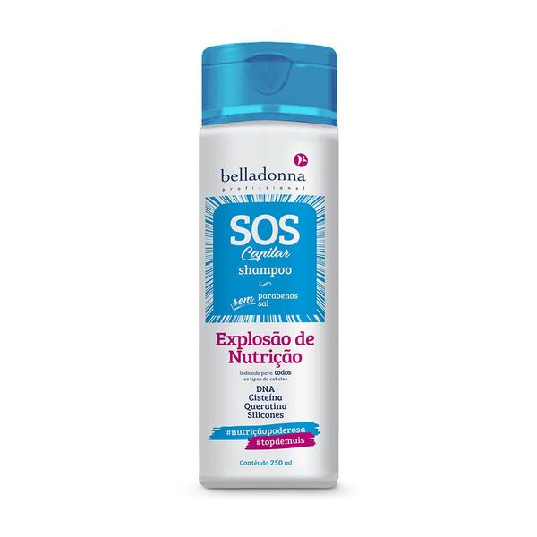Shampoo SOS Capilar Explosão Nutrição 250ml Belladonna