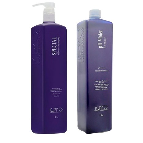 Shampoo Special Silver 1L e Ph Violet Balancer 1L Kpro