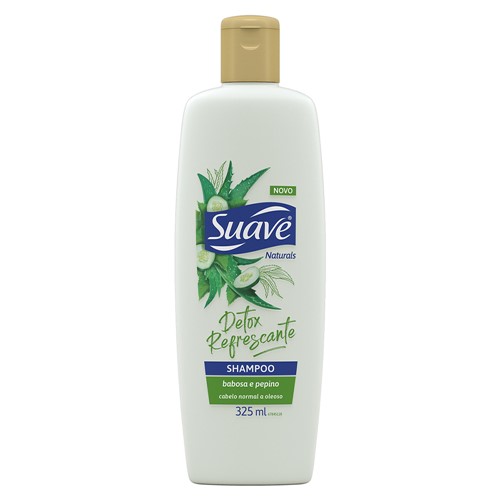 Shampoo Suave Detox Refrescante Babosa e Pepino 325ml