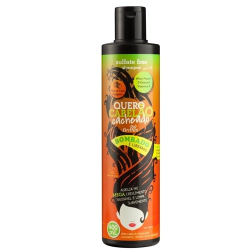 Shampoo Sulfate Free Quero Cabelão Cacheado Griffus 400Ml