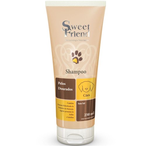 Shampoo Sweet Friend Intensive Care Pelos Dourados para Cães 250ml