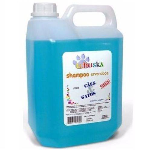 Shampoo Tchuska para Cachorro Gato Erva Doce 5 Litros