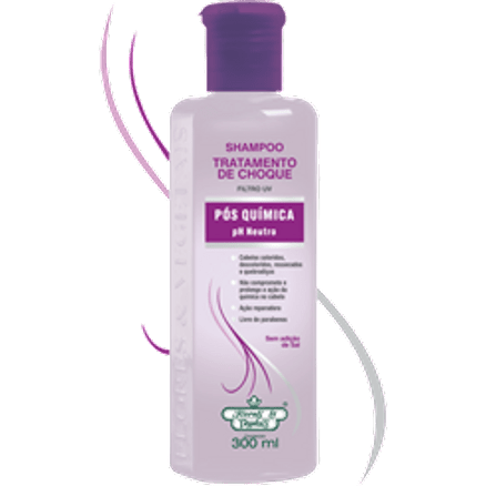Shampoo Tratamento de Choque Pós Química Flores e Vegetais 300ml