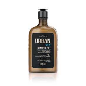 Shampoo Urban Men Farmaervas 3x1 - 240ml
