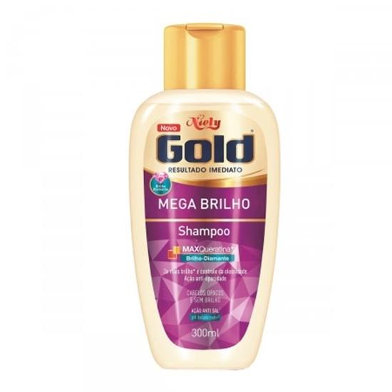 Shampoo Uso Diário Niely Gold 300ml Mega Brilho - Sem Marca