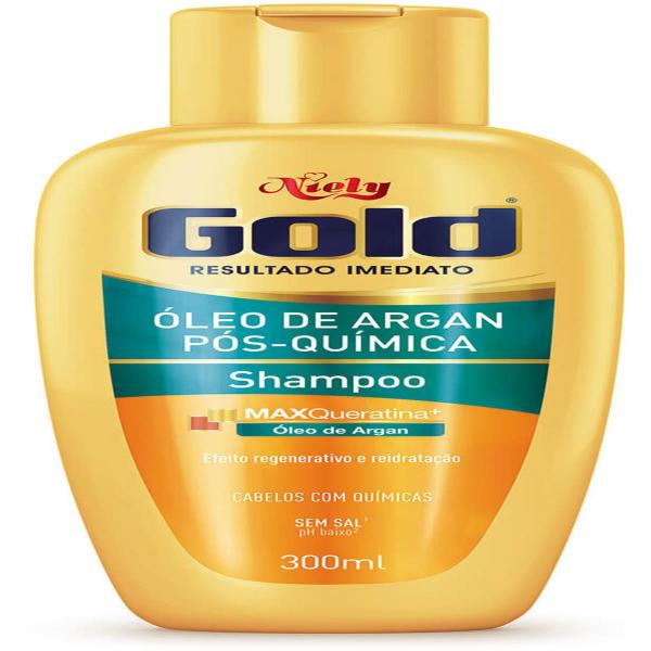 Shampoo Uso Diário Niely Gold 300ml Pós-química Sem Sal - Sem Marca