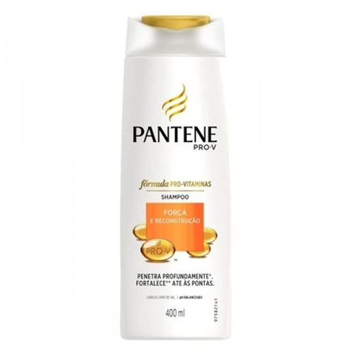 Shampoo Uso Diário Pantene 400ml Força e Reconstrução