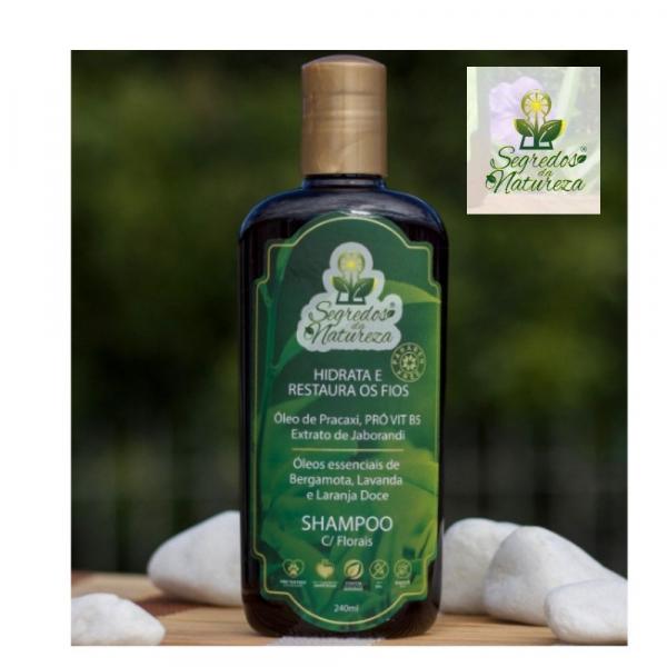 Shampoo Vegano com Florais- 240ml- Segredos da Natureza