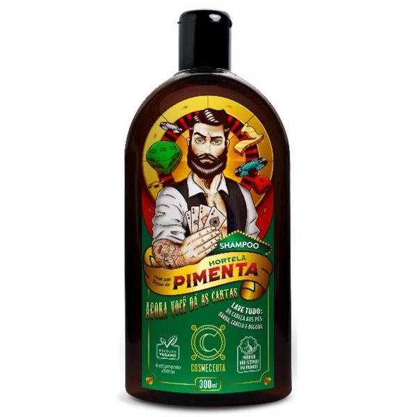 Shampoo Vegano Hortelã e Pimenta Men 300ml - Cosmeceuta