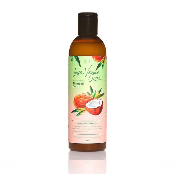 Shampoo Vegano Linha Love, Vegan Coco 250ml - Abela Cosmetics