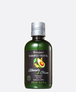 Shampoo Vegetal Abacate & Oliva Orgânica 250ml