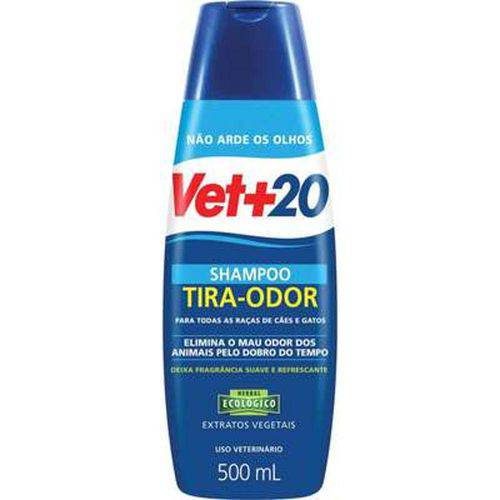 Shampoo Vet + 20 Tira Odor - 500 Ml