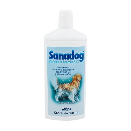 Shampoo Veterinário Sanadog com 500ml