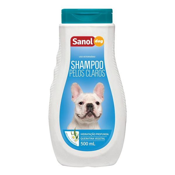 Shampoo Veterinário Sanol Dog Pelos Claros para Cães e Gatos