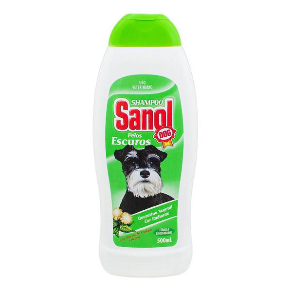 Shampoo Veterinário Sanol Dog Pelos Escuros para Cães e Gatos