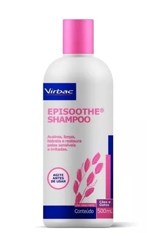 Shampoo Virbac Episoothe para Peles Sensíveis e Irritadas 500 Ml