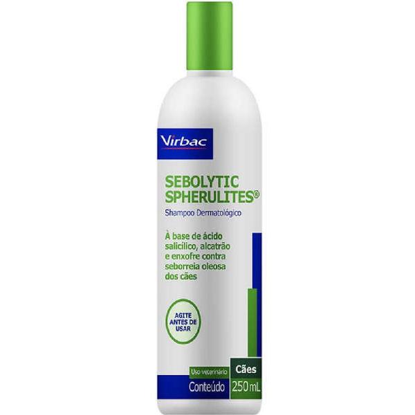 Shampoo Virbac Sebolytic Spherulites para Seborreia - 250 Ml