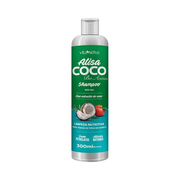 Shampoo Vita Seiva Alisa Coco - Sem Sal 300ml