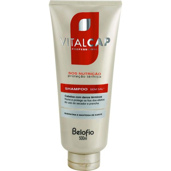 Shampoo Vitalcap S.O.S Nutrição Proteção Térmica 500ml - Belofio