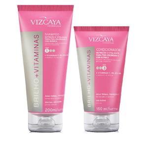 Shampoo Vizcaya Brilho com Vitaminas 200Ml + Condicionador Vizcaya Brilho com Vitaminas 150Ml