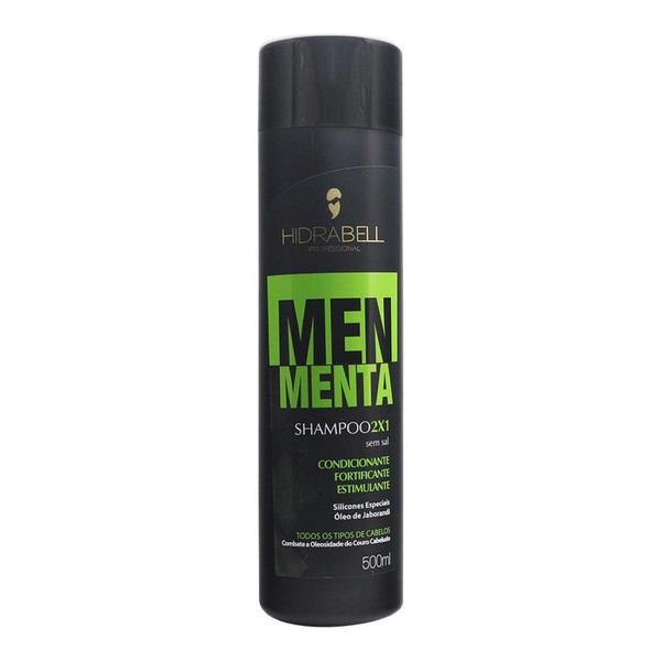 Shampoo 2x1 Men Menta 500ml - Hidrabell