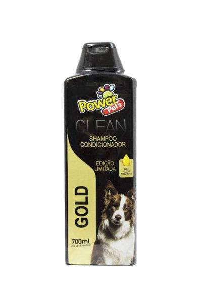 Shampoo 2x1 para Cães Gold Power Pets 700 Ml