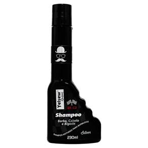 Shampoo Yelsew Barber 3 em 1 Barba, Cabelo e Bigode Silver 230ml