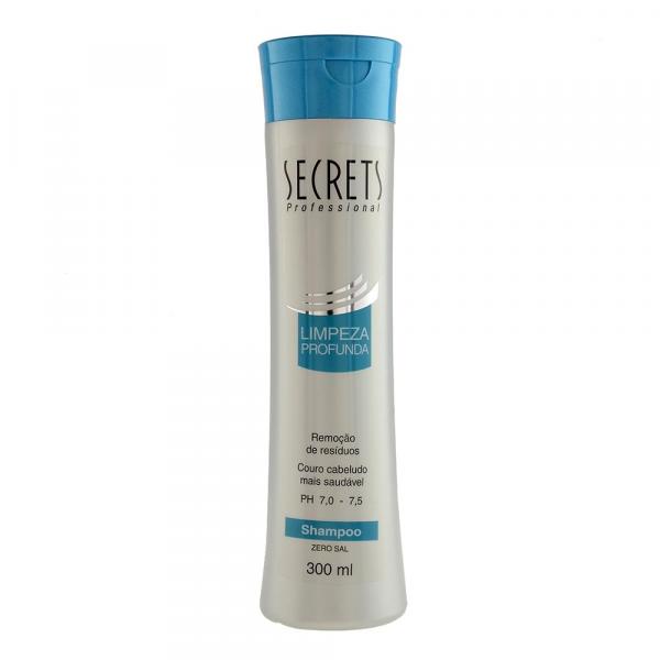 Shampoo Zero Sal Limpeza Profunda 300ml - Secrets Professional