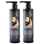 Shaving Gel de Barbear Bravus 500ml com 2 Unidades