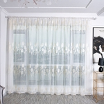 Sheer Curtain Tulle janela tratamento Voile cortina de tecido Valance