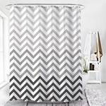 Shower Curtain, Engrossar Cortina de poliéster impermeável para casa de banho, Gradiente geométrica impressão cortina de chuveiro