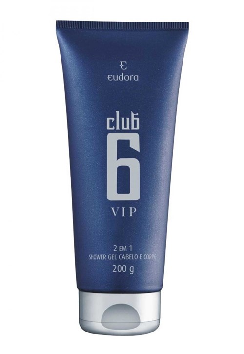 Shower Eudora Gel Cabelo e Corpo Club 6 Vip Azul