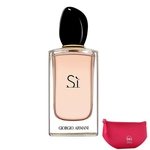 Sì Giorgio Armani Eau de Parfum - Perfume Feminino 100ml+Necessaire Pink com Puxador em Fita