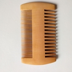 Side pente de madeira duplo para Barba Cabelo Ferramenta Grooming