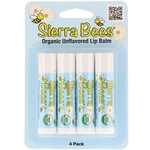 Sierra Bees 4 Bálsamos Orgânicos Lábios Tradicional 4,25G