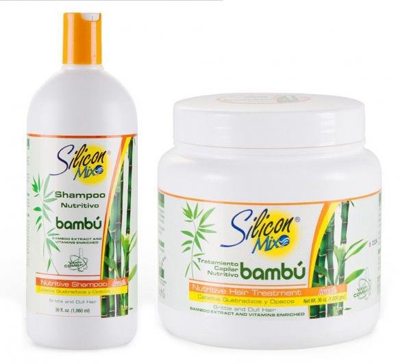 Silicon Mix Bambu Kit Shampoo 1 Litro + Mascara 1 Kilo