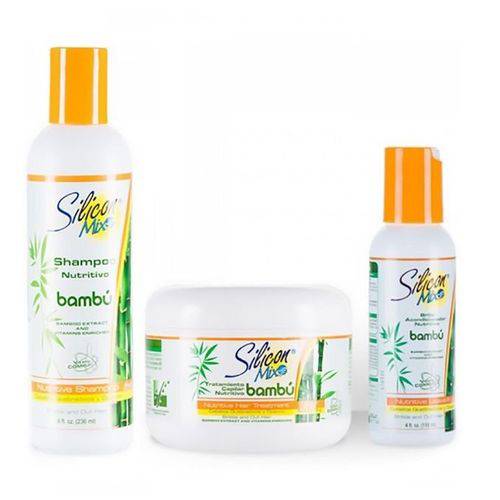 Silicon Mix Kit Bambu Nutritiva (shampoo+ Máscara+ Leave-in)
