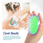Silicone Chefe Shampoo & Bath Massagem Escova de limpeza Massage escova 2PC