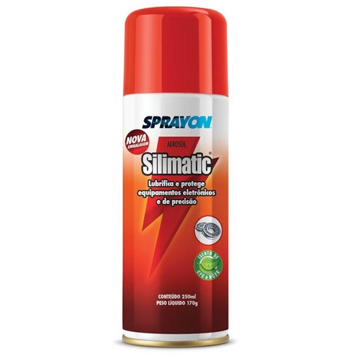 Silicone para Lubrificação Seca Silimatic 250ml 000876 - SPRAYON