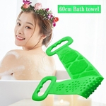 Silicone Voltar Bath Shower Body Wash Belt escova Toalha de banho Escova esfoliante corporal